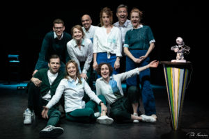 foto van het improvisatietheatergezelschap Improbotics