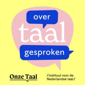 logo van de podcast "Over taal gesproken"